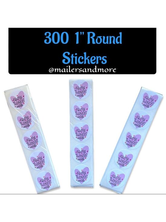 Mailers And More Other - 300 Pack of 1" Round Thank You Stickers "Pretty Things Inside" PRICE IS FIRM